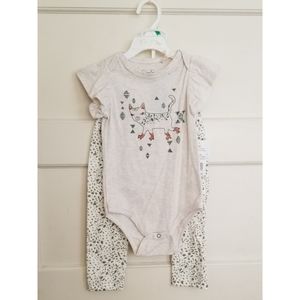 NWT - 24Mo.  Printed Onesie & pant set